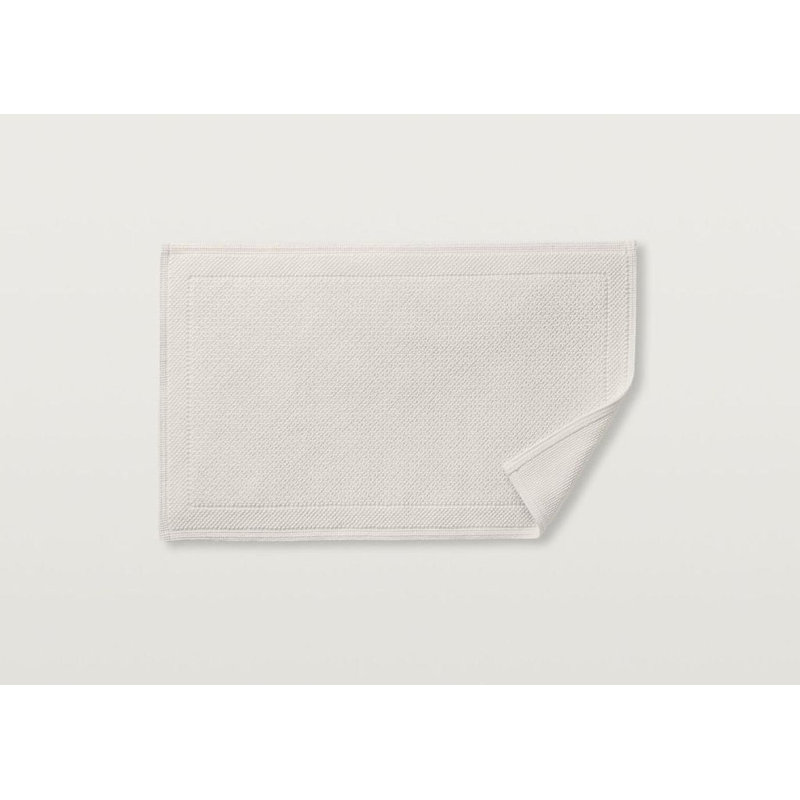 Cosima Bath Rug, Ivory, Single Piece- 34" L x 21" W