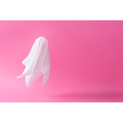 White Ghost Sheet - Wrapped Canvas Print