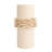 Ruffled Elegance Stoneware Vase
