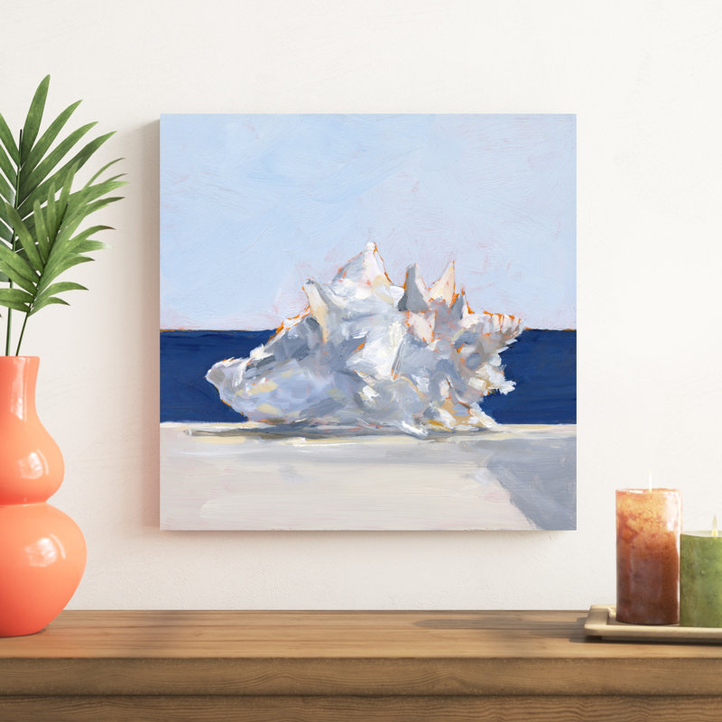 " Shell By The Shore I " by Ethan Harper, 20" H x 20" W x 1.25" D