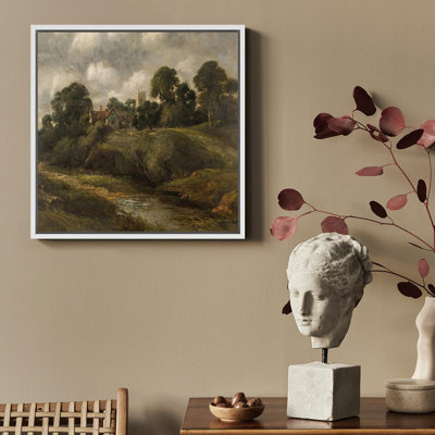 Rural Landscape " English Countryside With Church "