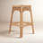 Beachwood Square Rattan Stool-493382009
