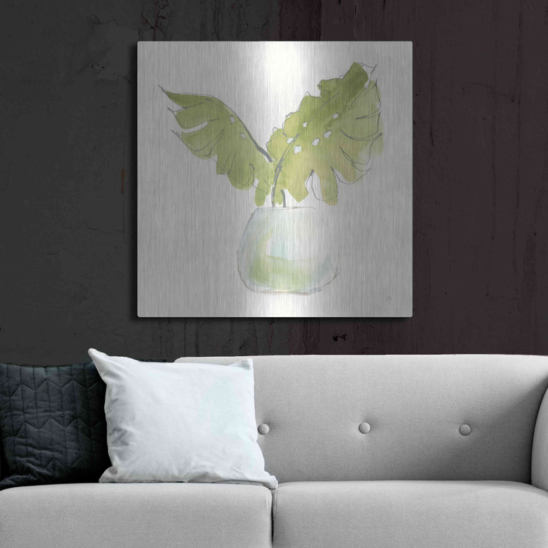 Bay Isle Home ™ «Plant Big Leaf II» par Chris Paschke, H 36 po x l 36 po