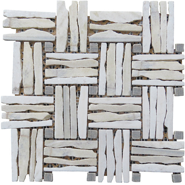 Landscape Wonder 1" x 4" Aluminium Novelty Mosaic Wall & Floor Tile Intrend Tile