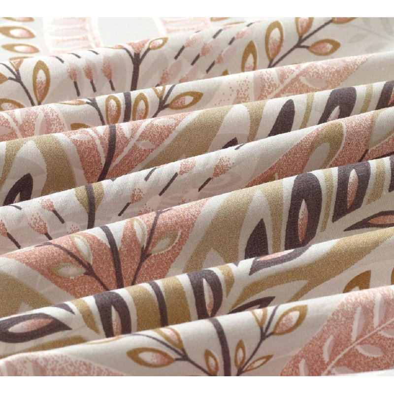Bedding, Super King Duvet Cover + 2 Standard Pillowcases, Pink Floral