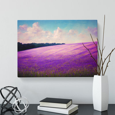 Dynamic Bluebell Field - Wrapped Canvas