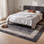 Tapis Radcliffe moderne à motif mosaïque mouchetée abstraite gris et noir, lavable à la machine, antidérapant, à poils courts, pour l'intérieur et l'extérieur, adapté aux animaux domestiques, idéal pour le salon, la chambre, la salle à manger, l'entrée, le corridor ou le bureau.-1866527331