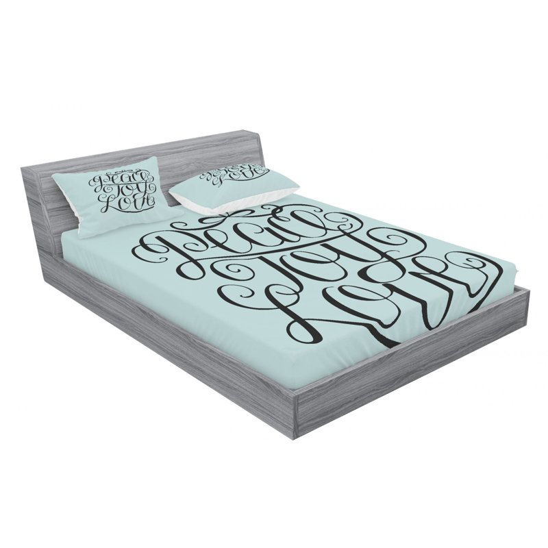Microfiber Sheet Set, Full Sheet Set with Fitted Sheet