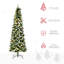 Arbre de Noël artificiel pré-éclairé enneigé avec branches réalistes, 460 lumières DEL, pommes de pin, baies rouges et 1298 pointes-23867074
