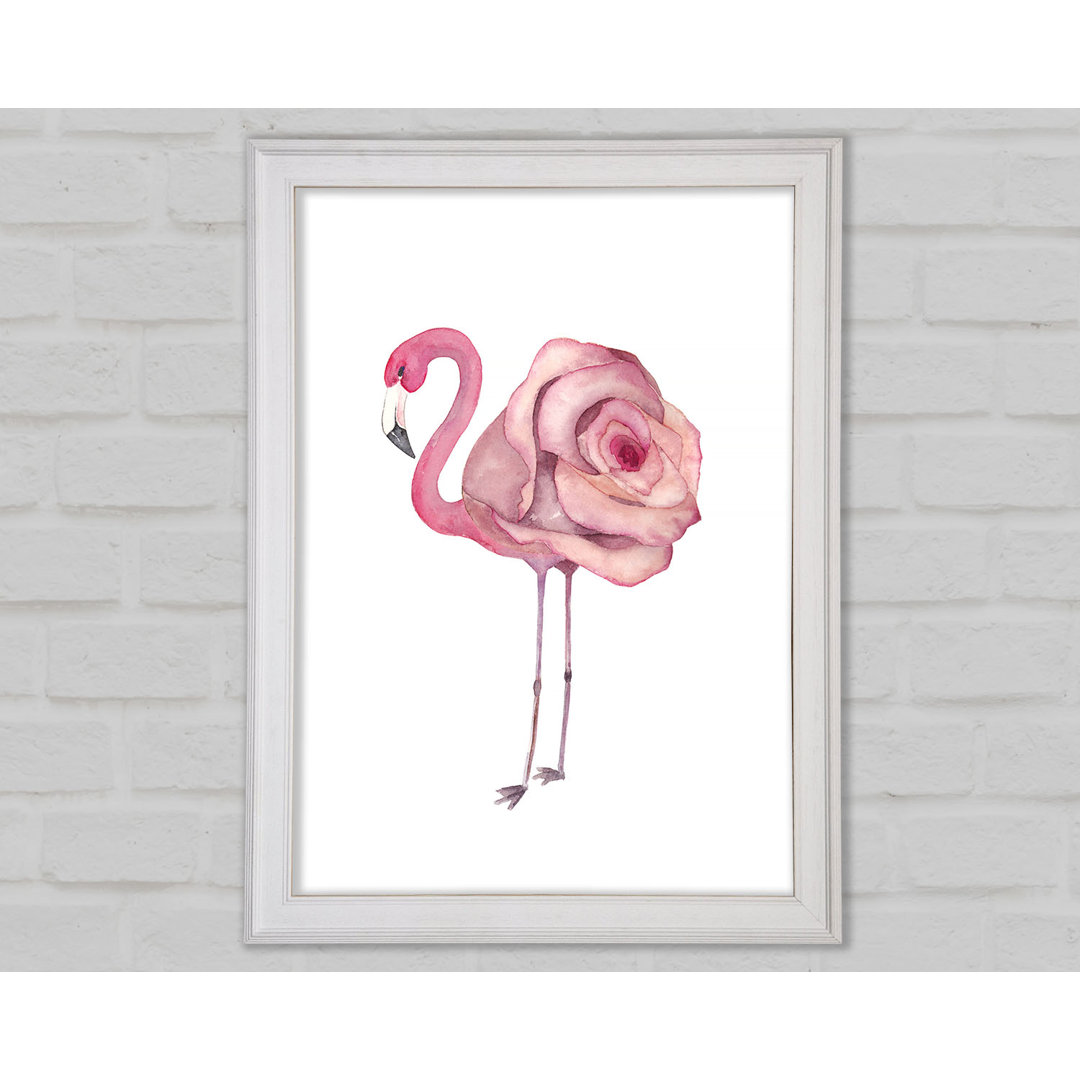 Rosa Flamingo Rose - Druck