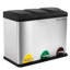 Steel Step On Kitchen Trash Can - 45L-101898742