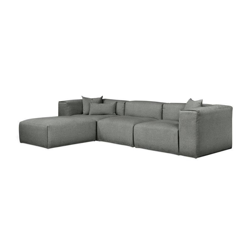 Nest Modular Sectional, Scoria Boucle