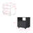 Nightstand Munyochi, One Drawer, Width X 18.9
