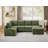 Pull-Out Sofa With Storage Chaise, Upholstered Couch With Console-1756161631
