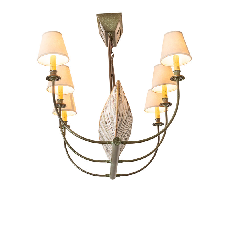 35" Long Canoe 4 Light Chandelier