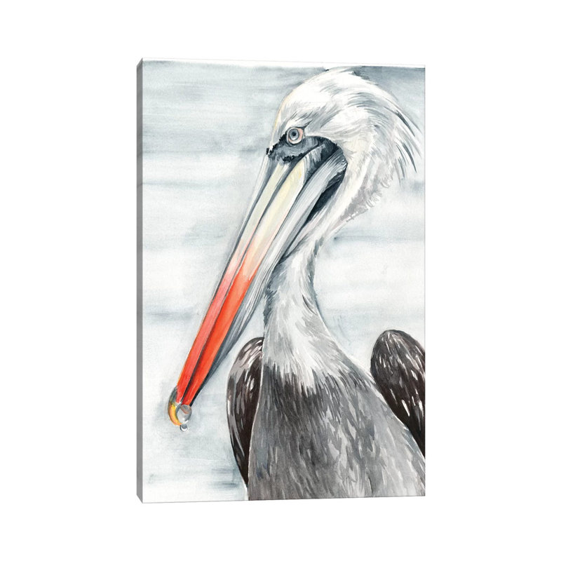 Grey Pelican by Jennifer Paxton Parker - Wrapped Canvas Gallery-Wrapped Canvas Giclée, 66.04 cm H x 45.72 cm W