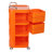 Chariot de rangement à 3 niveaux avec 4 tiroirs et roulettes - H 31,1 po x l 14,17 po x P 14,17 po-107927673