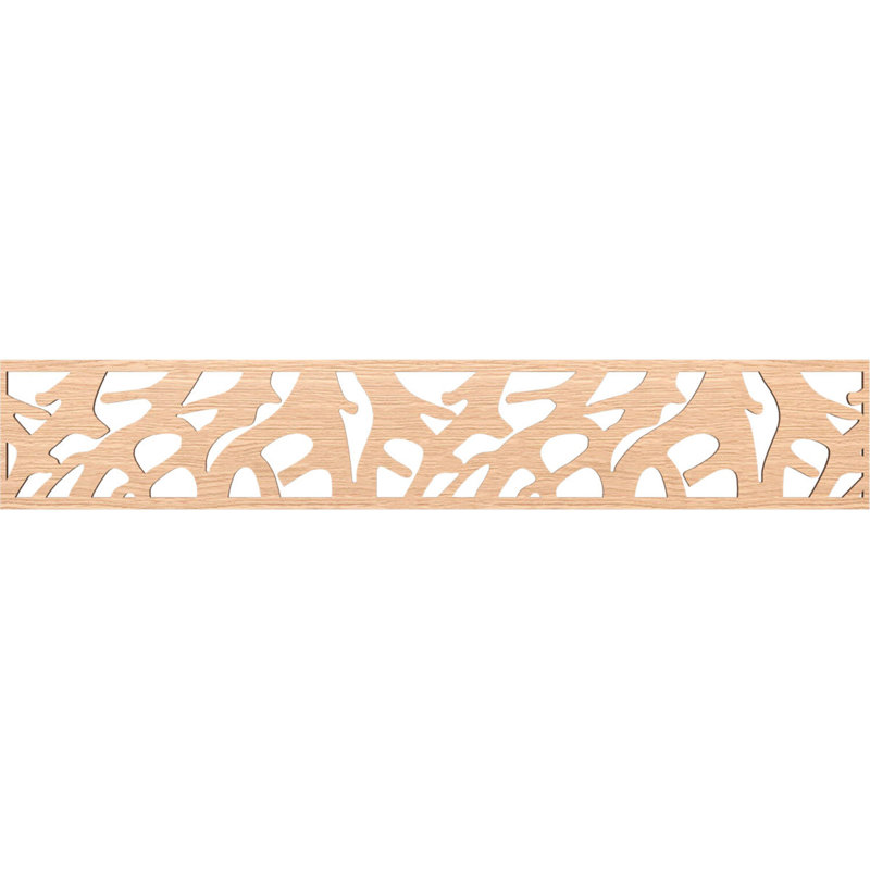 Moulure Manton, H 8 po x l 46,625 po x P 0,25 po, Chêne rouge