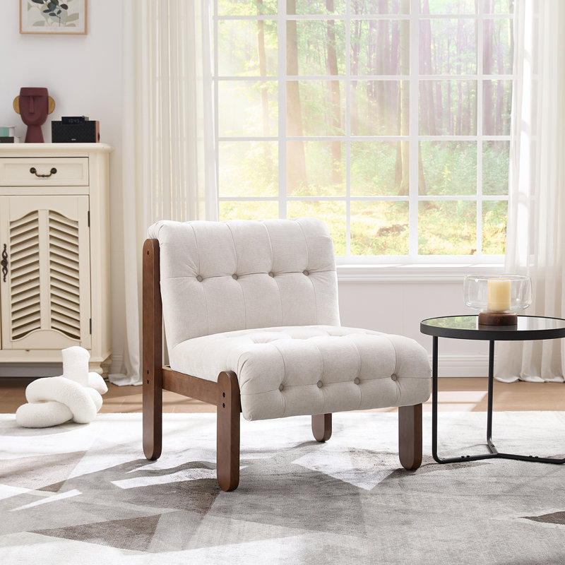 Fauteuil d'appoint Modern Chic, Brun, Beige