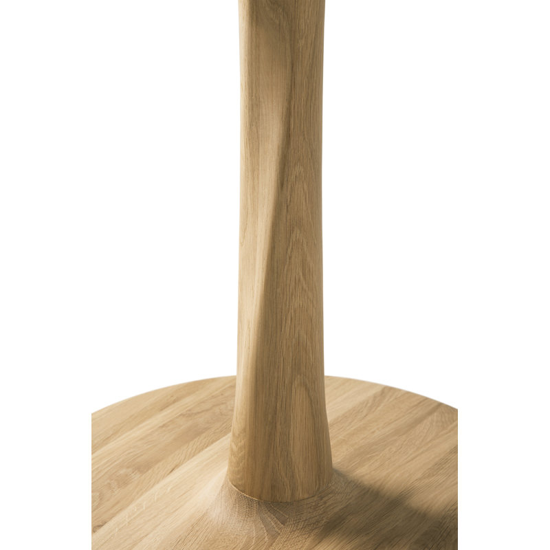 Torsion Solid Oak Dining Table, 27" H x 27.5" L x 27.5" W, Oak