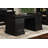 Traditional Wood Double Pedestal Desk, Executive Desk, Office Table, Fully Assembled, Black-124303686