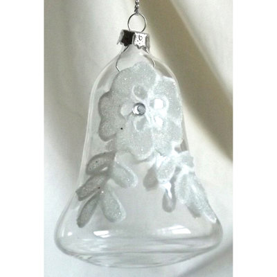 3.15'' Handmade Glass Holiday Shaped Ornament