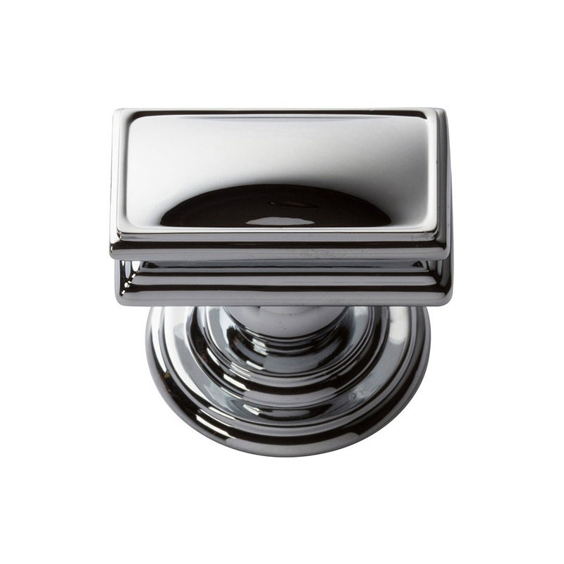 Campaign 1 1/2" Length Rectangle Knob, Polished Chrome