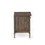 Ensemble de lit 2 pièces Fannin avec 1 structure pour très grand lit et une table de chevet moderne brossée au beurre brossé Mid-Century - Fabrication fiable et robuste - Lit en lin bleu denim-1545697503-1545865185