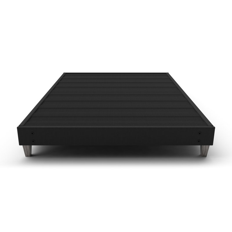 Structure de très grand lit - installation rapide et sans tracas, aucun outil nécessaire, pieds modernes en faux tissu recouvert de tissu gris, installation rapide, pour outils