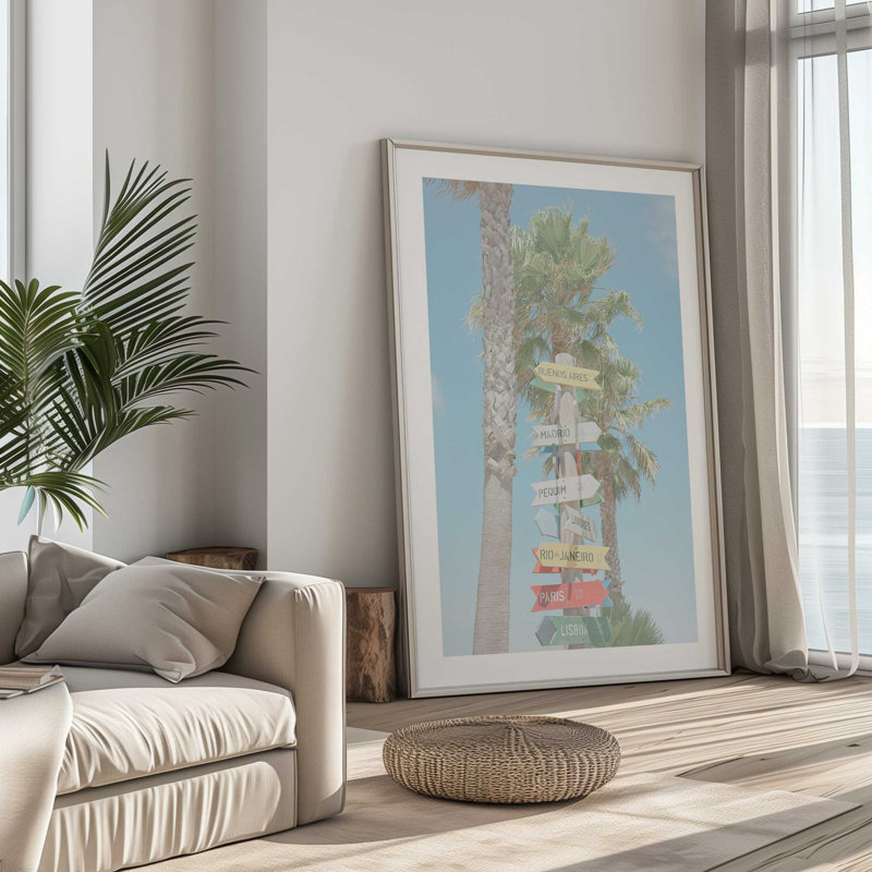 Direction to Daydreams, reproduction d'art, H 12,25 po x l 15,25 po, Cadre de coin ouvert en zinc patiné