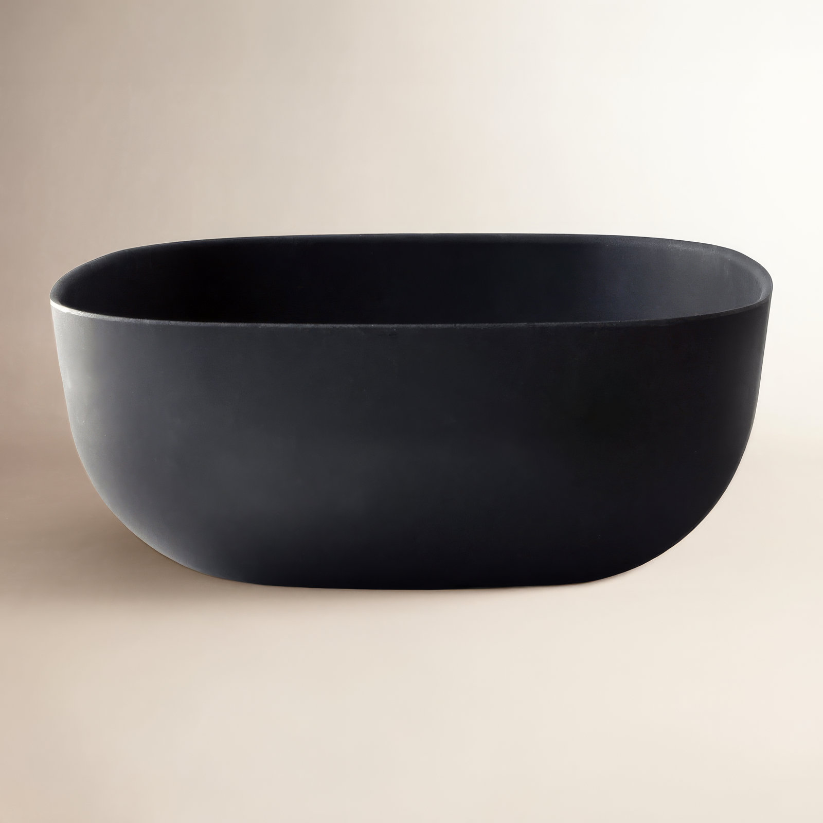Gusto Bamboo Salad Bowl, Black