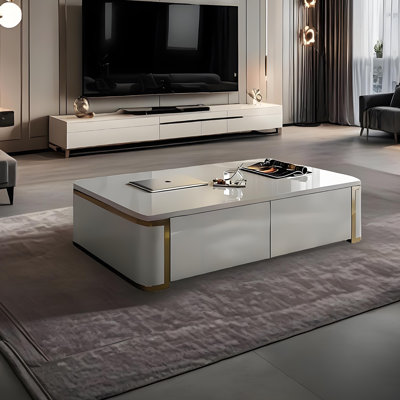 Table basse moderne avec tiroir de rangement