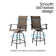 Square 2 - Person 27.5'' Long Bistro Set