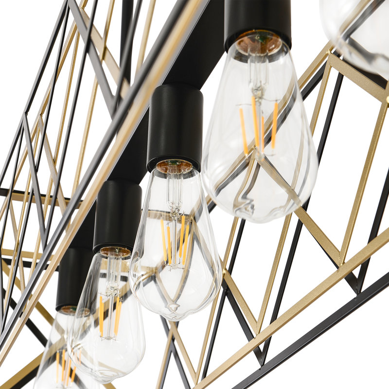 5 - Light Kitchen Island  Lighting Fixture Rectangle Pendant Dining Room Chandelier