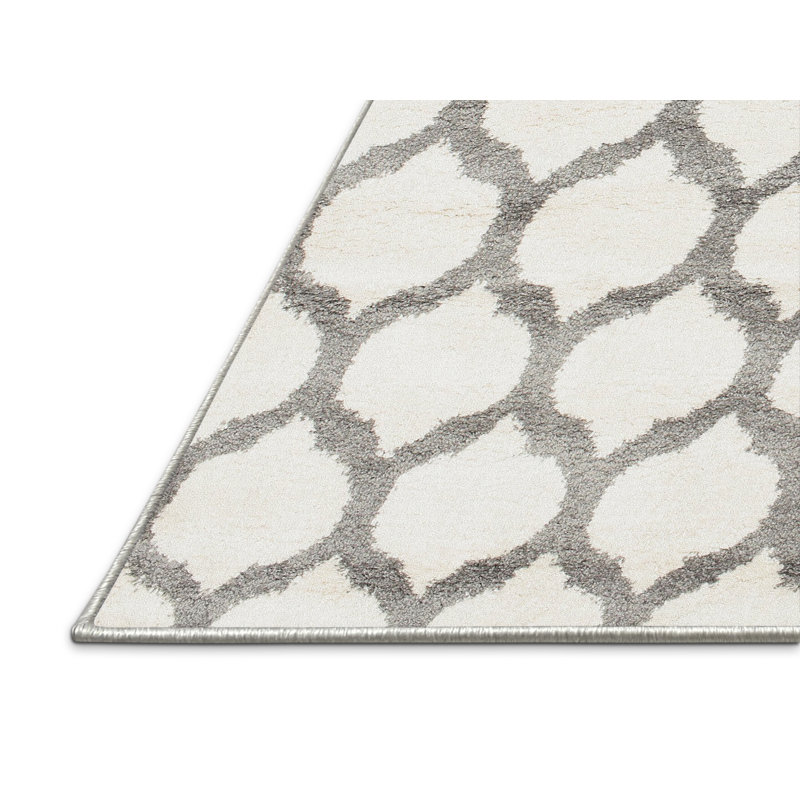 Tapis coquillage/gris zone contemporaine, Rectangle 5 pi x 8 pi