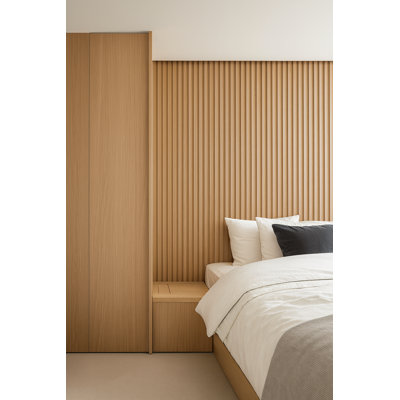 Panneaux muraux en bois 94,5 "x 5,75" Shiplap - Panneaux décoratifs et muraux acoustique 3D
