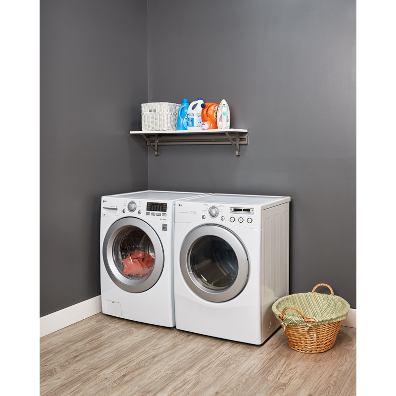 Organisateur de salle de lavage à tablette simple, H 8,5 po x l 36 po x P 11,75 po