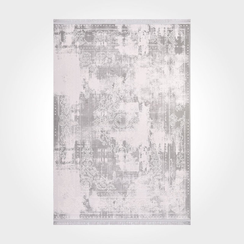 Tapis abstrait beige antidérapant lavable à la machine