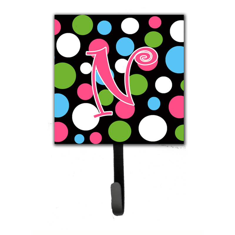 Crochet mural polkadot monogramme, N
