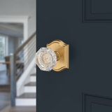 2.21875 X 2.21875 X Lifetime (PVD) Satin Brass Geometric Knob