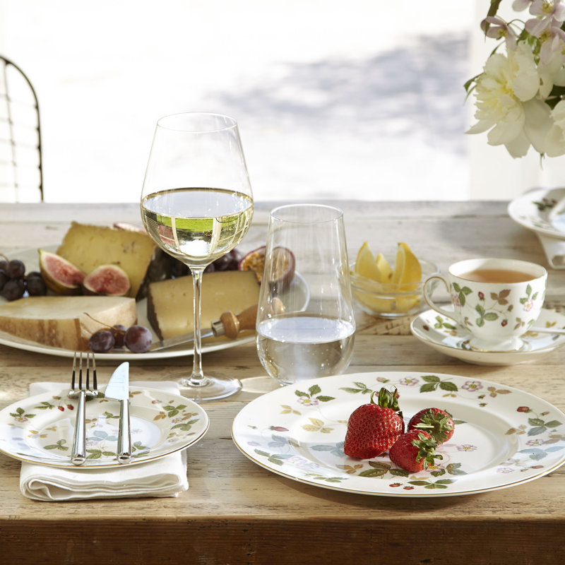 Wild Strawberry Bone China Dinnerware Set