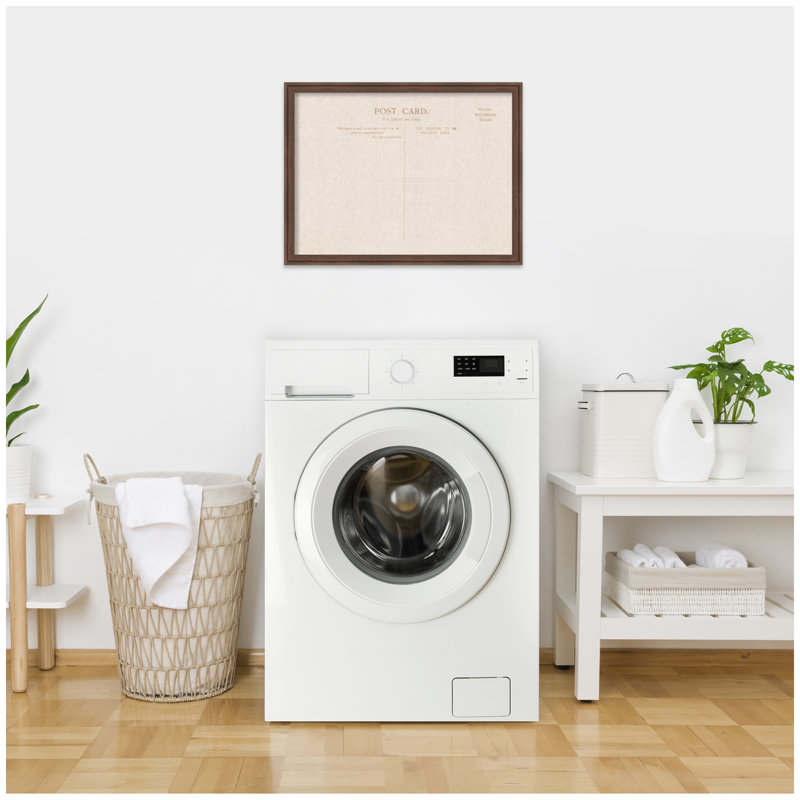 Tableau d'affichage en lin encadré en tissu, H 20 po x L 26 po x P 1,25 po, Brun