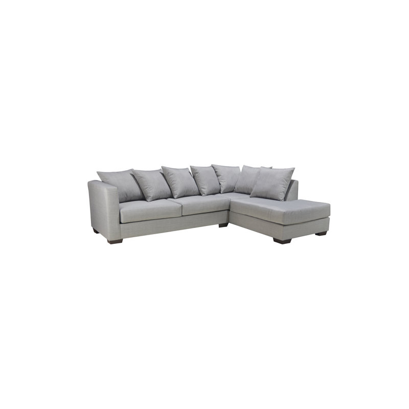 Canapé modulaire Westynn, Mélange de polyester gris