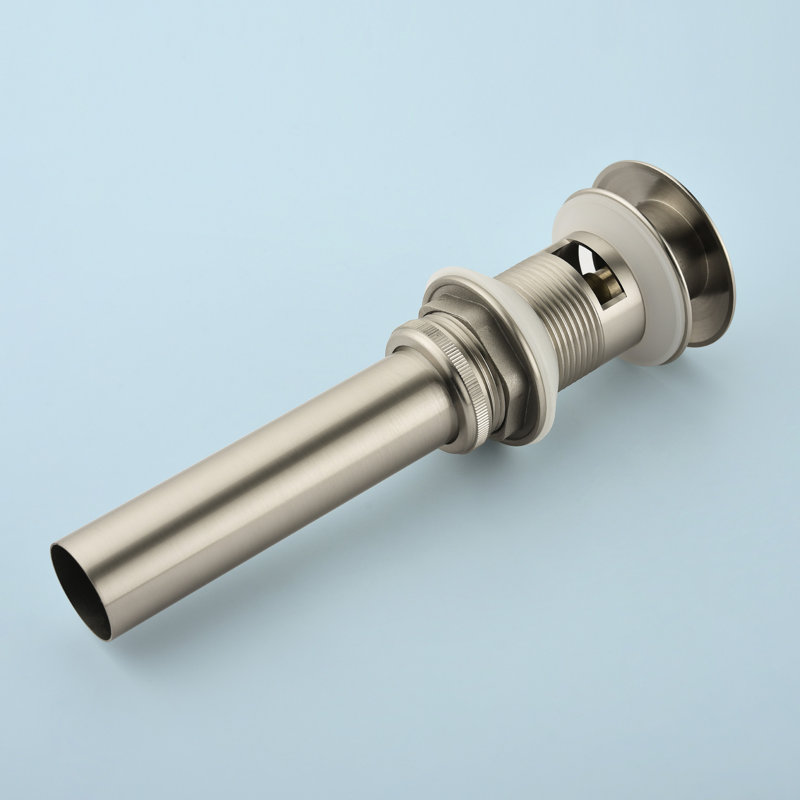 2.56'' W Drain Stopper Yes, Brushed Nickel