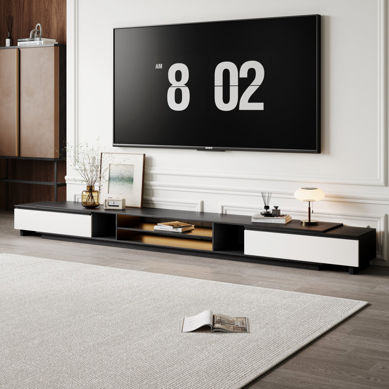 Gracemont Extendable TV Stand Media Console For TVs Up to 85''