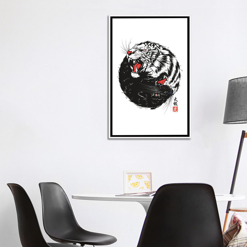 Japan LXIII - Wall Art Print - Framed Canvas, 40" H x 26" W, Floater Framed Print without Mat, White