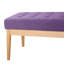 Siège de style Mid-Century moderne en mauve avec pieds en bouleau