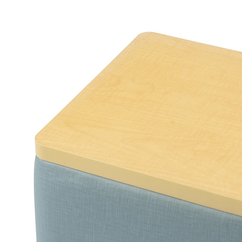 Repose-pieds carré Pro Series, Bleu / érable