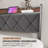 Modern Bed Frame with Charging Station and Upholstered Headboard-21771445