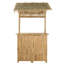  Table de bar d'extérieur en bambou naturel 45,28 po x 37,40 po x 84,65 po-129917521